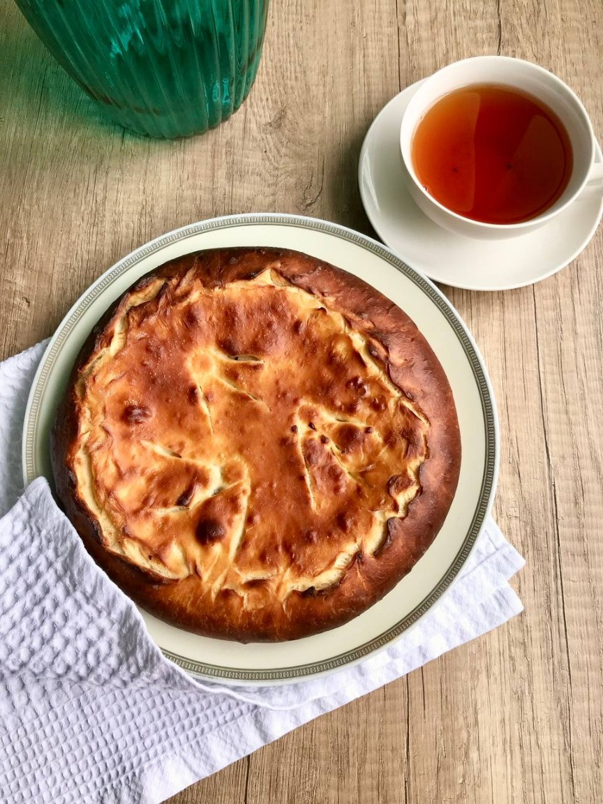 Пирог с курицей и грибами